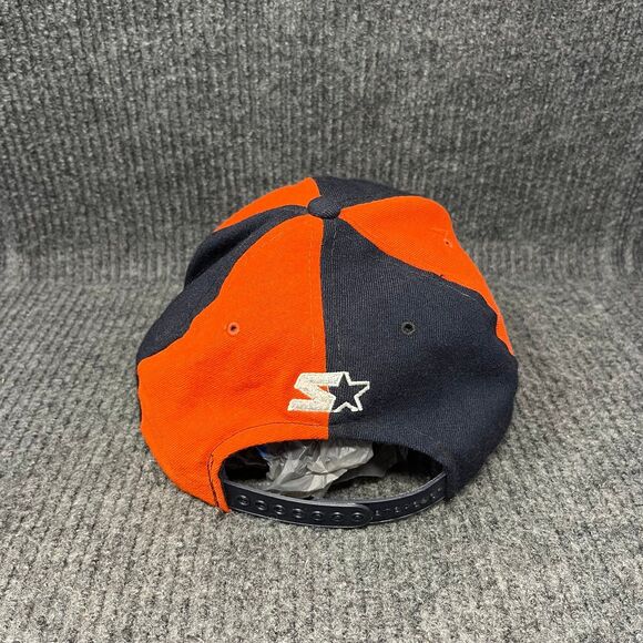 VTG Starter Illinois Fighting Illini Pinwheel SnapBack Hat 100% Wool Chief 90s - Picture 4 of 6